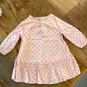 Never worn - Pink dress with hearts